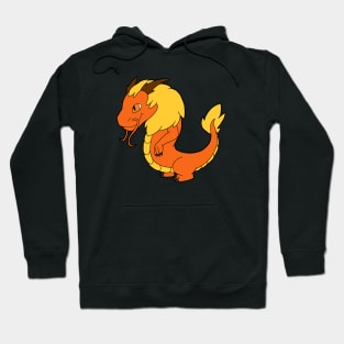 Orange Chinese Dragon Hoodie